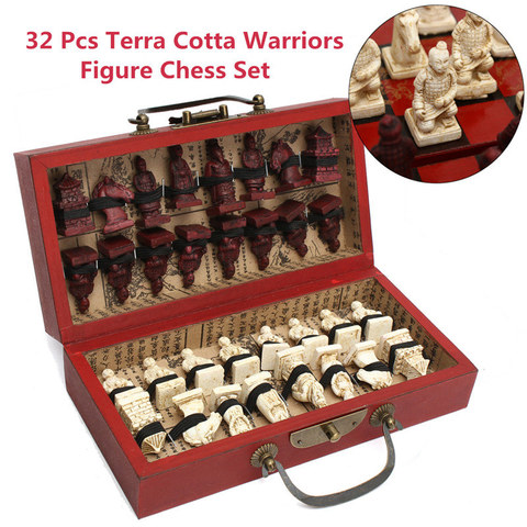 Wooden Antique Chinese Chess Pieces Set Board Game Family Leisure Toys Chinese Chess ► Photo 1/6