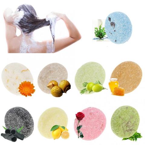 Natural Plant Essential Oil Shampoo Soap Bar Against Hair Loss Conditioning Solid Bar Shampoo Soap Handmade Hair Shampoo ► Photo 1/6