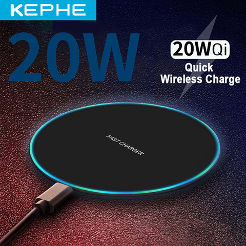 20W qi Wireless Charger for iPhone 11 12 X XR XS Max 8 fast wirless Charging for Samsung Xiaomi Huawei phone Qi charger wireless ► Photo 1/6