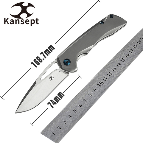 Kansept Everyday Carry Knife Pocket Knife 2022 New Mini Kryo K2001B1 CPM-S35VN Titanium Handle High Quality EDC ► Photo 1/4