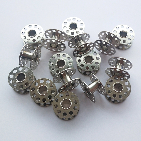 10pcs High Quality Metal Bobbins Spool Sewing Craft Tools Stainless Steel Sewing Machine Bobbin Spool LFR03 ► Photo 1/6