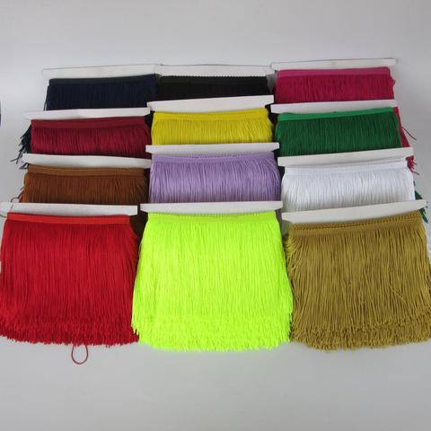 10 Yards of Pack 15cm Width Fringe Trim Lace Polyerter Fibre Tassel Clothes Accessories Latin Wedding Dress Tassel Ribbon Diy ► Photo 1/6