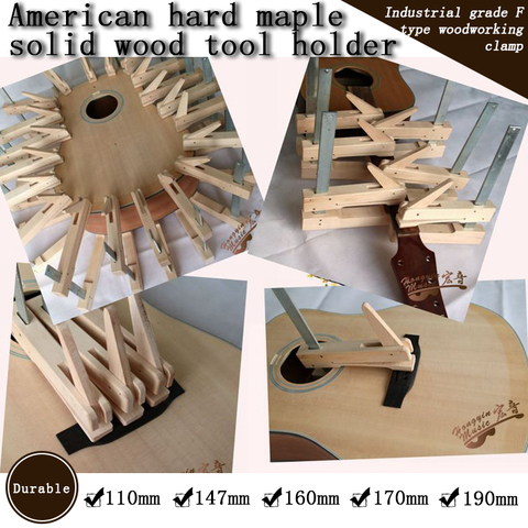 Hand-made Hard Maple Wood Iron Deep Throat Clamp For Guitar Cello Violin Bridge F Shape Wood Fixture Woodwork ► Photo 1/6