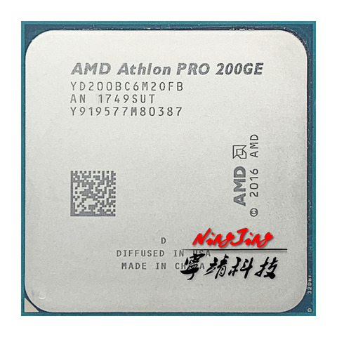 AMD Athlon X2 PRO 200GE X2 PRO 200GE 3.2 GHz Dual-Core Quad-Thread CPU Processor YD200BC6M2OFB Socket AM4 ► Photo 1/1