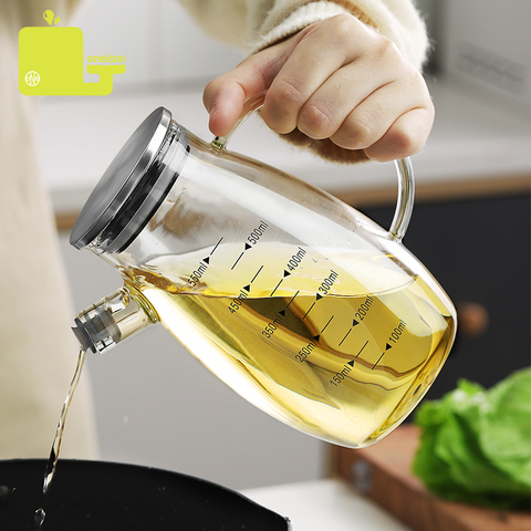 Heat Resistant Glass Oil Pots Transparent High Glass Borosilicate Kitchen Supplies Bottles Soy Condiments Sauce Vinegar Bottles ► Photo 1/6