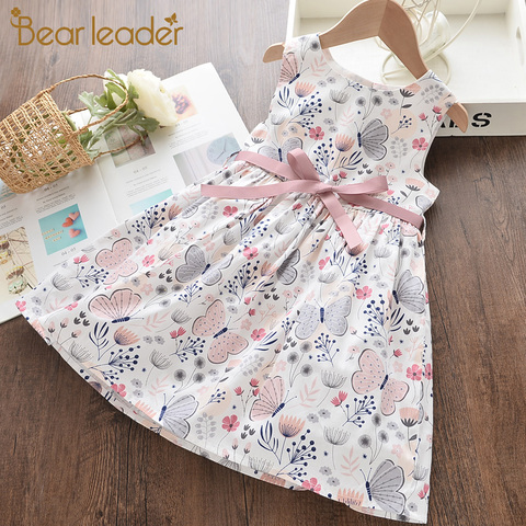 Bear Leader Girl Princess Dress New Summer Kid Girls Dress Floral Sweet Children Party Suits Butterfly Costume Children Clothing ► Photo 1/6