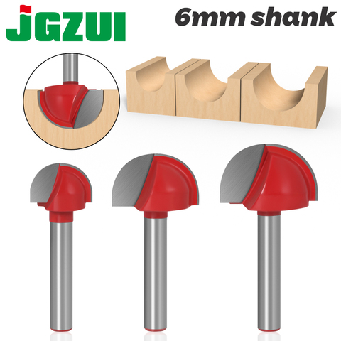 1/4 Shank Router Bit Round Nose Cove Core Box Cutter Woodworking Tools 