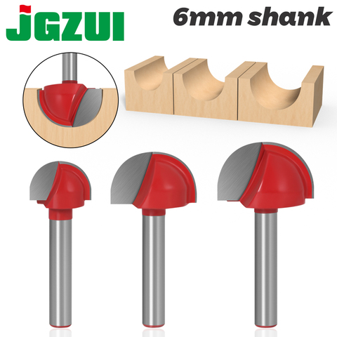 1pc 6mm Shank CNC tools solid carbide round nose Bits Round Nose Cove Core Box Router Bit Shaker Cutter Tools For Woodworking ► Photo 1/6