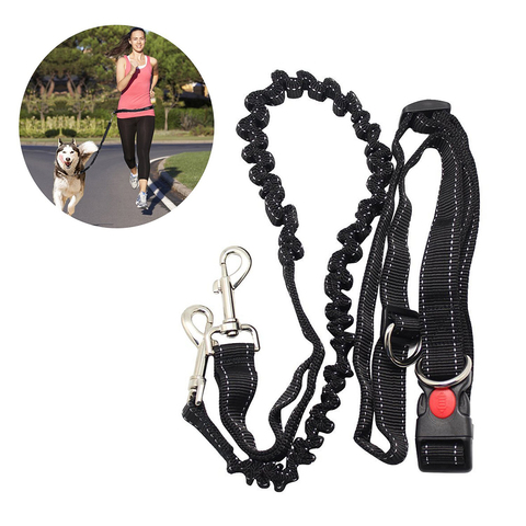 Adjustable Hand Free Dog Leash for Dog Pet Walking Running Jogging Lead Waist Belt Chest Strap ► Photo 1/6