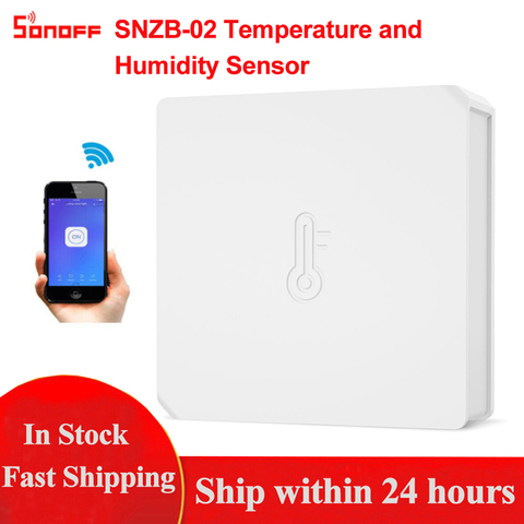 SONOFF SNZB-02 ZigBee Temperature And Humidity Sensor trigger WiFi Devices in Smart Scene With Zigbee Bridge Via Ewelink APP ► Photo 1/6