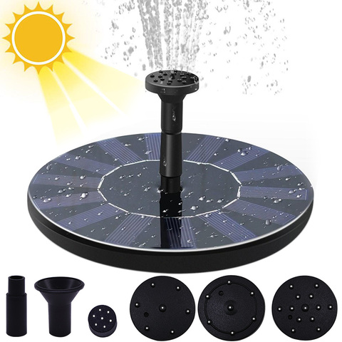 Mini Solar Water Fountain Pool Pond Waterfall Fountain Garden Decoration Outdoor Bird Bath Solar Powered Fountain Floating Water ► Photo 1/6