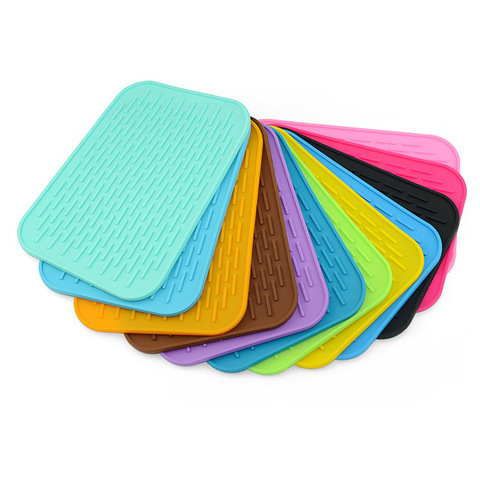 Silicone Pot Holder Kitchen Sink Mat Non-slip Mat Table insulation pad Table Placemat Coaster Dishes Cup Dry Mat Rack ► Photo 1/6