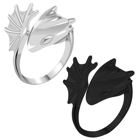 Punk Style Fashion Men's Ring Animal Dragon Shape Opening Adjustable Alloy Temperament Male Jewelry Gift Direct Sales Hot ► Photo 1/6