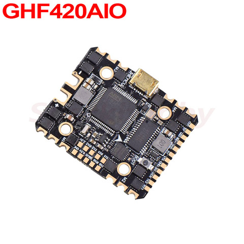 Upgraded JHEMCU GHF420AIO 20A 35A 4in1 Brushless ESC F4 OSD FC Flight Controller BLheli_S 2-6S Speed Controller Toothpick FPV RC ► Photo 1/6