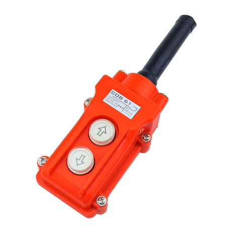 Water Proof Hoist Crane Pendant Up Down Station Pushbutton Switch COB-61 ► Photo 1/4