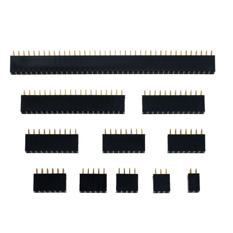 10PCS 2x 2P 2.54mm Double Row Female 2-20P Breakaway PCB Board Pin Header socket Connector Pinheader 2*2P 3 4 6 10 12 16 20Pin ► Photo 1/6