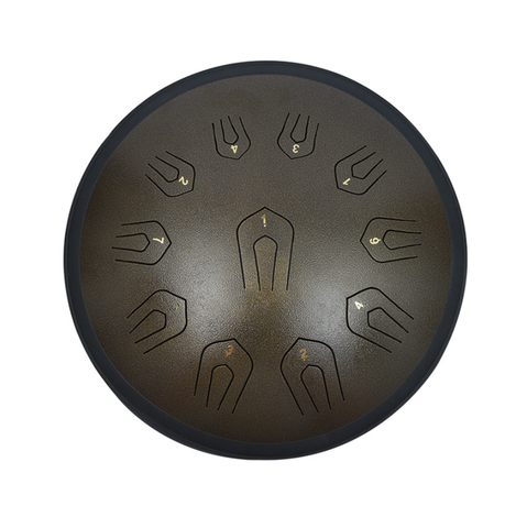 Steel Tongue Drum 18 inch Double tone  Drum Handheld Tank Drum Percussion Instrument Yoga Meditation Beginner Handpan ► Photo 1/6