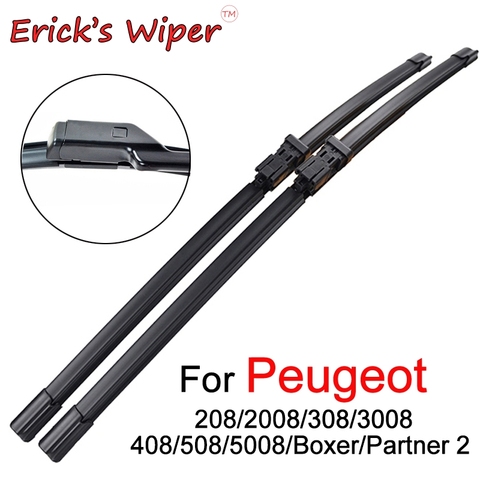 Erick's Wiper LHD Front Wiper Blades For Peugeot 208 2008 308 3008 408 508 5008 Boxer Partner Windshield Windscreen Front Window ► Photo 1/6