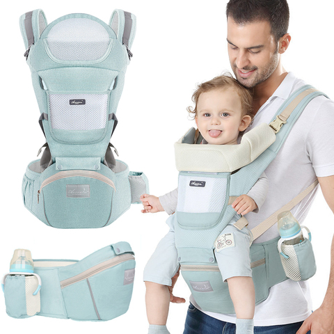 New 0-48 Month Ergonomic Baby Carrier Infant Baby Hipseat Carrier 3 In 1 Front Facing Ergonomic Kangaroo Baby Wrap Sling ► Photo 1/6