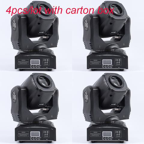 4pcs/lot 6pcs/lot moving head light gobo light 60w spot moving head light 60w led spot light dmx moving head light ► Photo 1/6