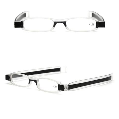 Lightweight men eye glasses 360 Degree Rotation Presbyopic Foldable Reading Glasses Eyewear women eyeglasses Strength 1-4 ► Photo 1/6