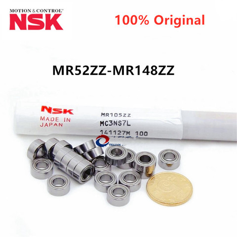 20pcs original JAPAN NSK high speed miniature bearing MR52/62/63/74//83/84/85/93/95/104/105/106/115/117/126/128/137/148ZZ ► Photo 1/6