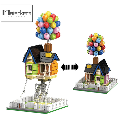 Mailackers Creator Expert Architecture Flying Balloon House Tensegrity Sculptures Modular Building Blocks Creator House Toy Gift ► Photo 1/6