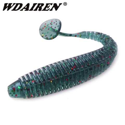 WDAIREN 10PCS Jig Wobblers Worm Soft Lures 9.5cm 3g Bass Carp Isca Fishy Smell Silicone Artificial Baits Swimbaits Pesca Tackle ► Photo 1/6