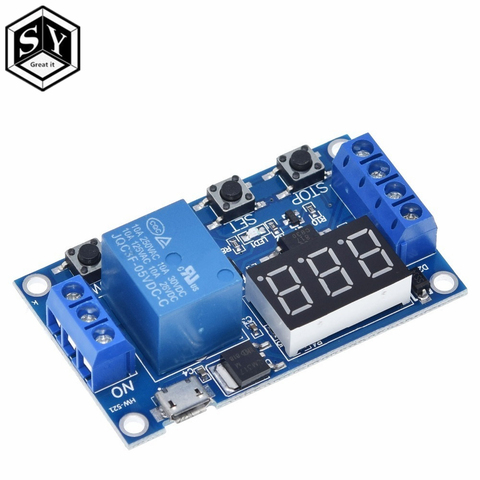 1 Channel 5V Relay Module Time Delay Relay Module Trigger OFF / ON Switch Timing Cycle 999 minutes for Arduino Relay Board Rele ► Photo 1/6