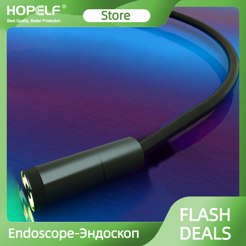 Waterproof 7mm Endoscope Camera Endoscopic Flexible IP67 6 LED Inspection Smartphone Cars Endoscope for Android Phone Type C USB ► Photo 1/6