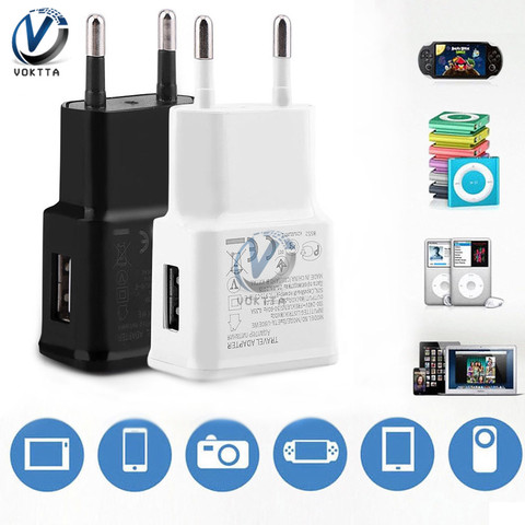 5V 2A Mini Portable USB EU/US Plug Wall Home Travel Power Charger Adapter Micro Fast Charger Adjustor Power Adaptor White/Black ► Photo 1/6