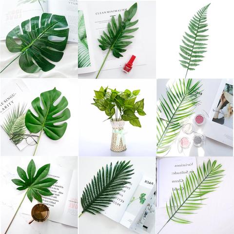 20~80cm Simulation Leaf Fake Plant Leaves for Adornment Photography Background Accessories Studio Photo Shooting Backdrops Props ► Photo 1/6