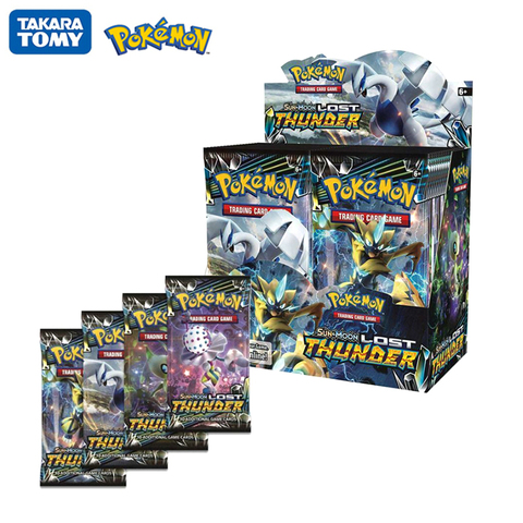 324Pcs/Box Pokemon Cards Sun & Moon Lost Thunder English Trading Card Game Evolutions Booster Box Collectible Kids Toys Gift ► Photo 1/6