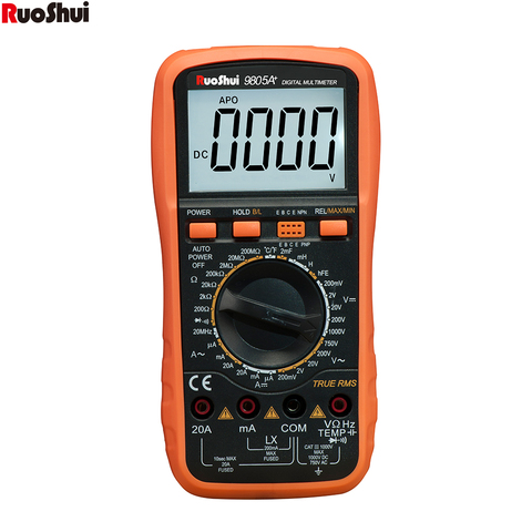 RuoShui 9805A+True RMS Tester digital multimeter professional  AC/DC Voltmeter Ammeter 1000V20A Capacitance Frequency Resistance ► Photo 1/6