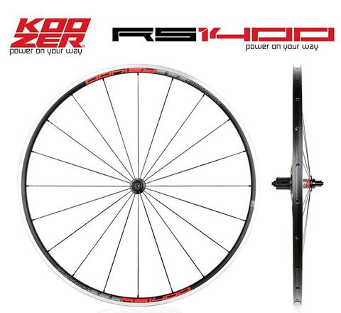 Road Bike 700C Wheelset KOOZER RS1400 Front 2 Rear 4 Bearing 4 claws 48T 21MM Rim Flat spoke Wheels Ultra light 1480g climbing ► Photo 1/6