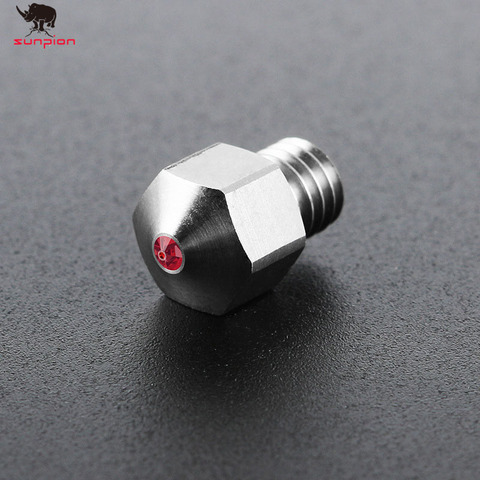 Titanium Alloy MK8 Ruby Nozzle 0.4mm 1.75mm Nozzles High Temperature For PETG ABS PET PEEK NYLON 3D printer parts ► Photo 1/5