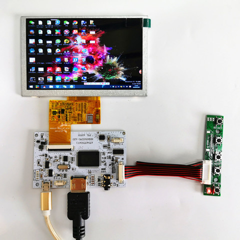 5 inch LCD display module kit HDMI LCD Module Car Raspberry Pi 3 Game Monitor Industrial equipment Micro USB5V2A power supply ► Photo 1/6