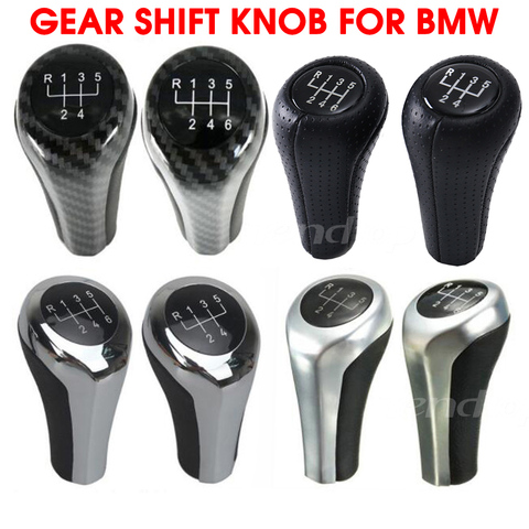 For BMW 1 3 5 6 Series E46 E53 E60 E61 E63 E65 E81 E82 E83 E87 E90 E91 E92 X1 X3 X5 M 5/6 Speed Shift Knob Cap Cover Lever Stick ► Photo 1/6