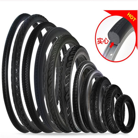 14/20/24/26 inch bicycle solid tire lithium electric car tire mountain bike tire inner tube tire free inflatable ► Photo 1/2