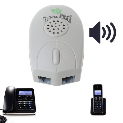 Amplifier Landline Phone Bell Ringer Extra Loud Telephone Ring For The Old Elder ► Photo 1/5