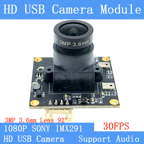 Star Light Low illumination Surveillance camera 2MP Sony IMX291 Full HD 1080P cctv Webcam UVC 30FPS MJPEG USB Camera Module  ► Photo 1/1