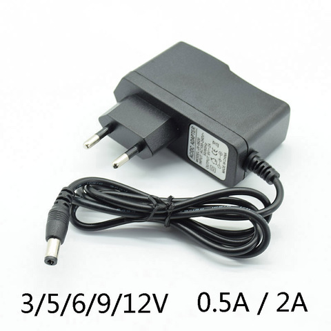 AU AC 100-240V  Adapter DC 12V 500mA 0.5A Power Supply  charger 5.5 x 2.5MM