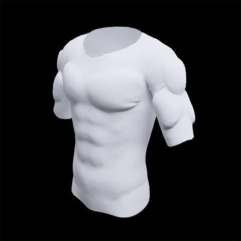 Men ABS Invisible Pads Shaper Fake Muscle Chest Tops Soft Protection Male Sponge Enhancers Undershirt ► Photo 1/6