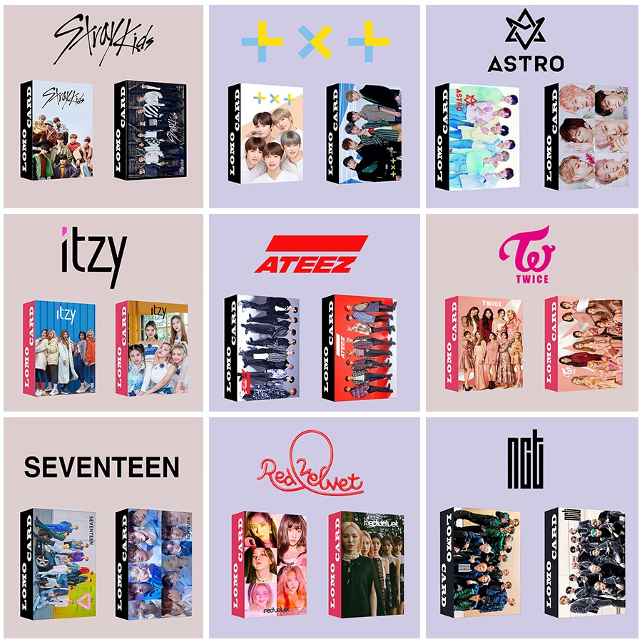 price history review on 30pcs set kpop ateez lomo card stray kids got7 twice txt nct itzy photocard hd photo print album photocard for fans gifts aliexpress seller xo 3c