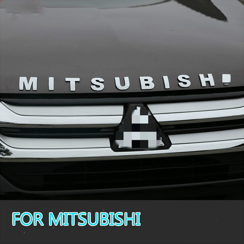 New For Mitsubishi Outlander Car Styling Hood Car Emblem Cover Sticker 3D Letters Sports Style Case Accessories ► Photo 1/5