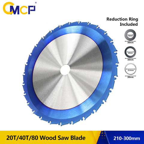 1pc 210 250 255 300mm Circular Saw Blade Nano Blue Coated TCT Saw Blade 24T 28T 40T 80T Carbide Wood Cutting Disc ► Photo 1/6