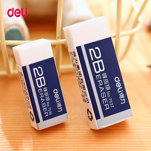 Deli 5Pcs school supplies pencil eraser Gifts School Office Correction Supplies erasers rubber for kids ► Photo 1/6