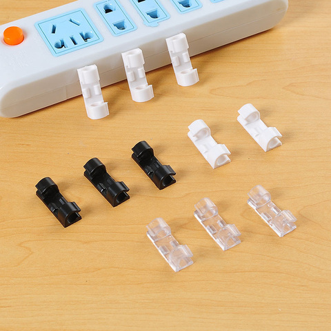 20pcs Wire Storage Clips Buckle Management Organizer Securing Cable Clamp Cable Housing Data Line Finishing Tool Fixed decor ► Photo 1/6