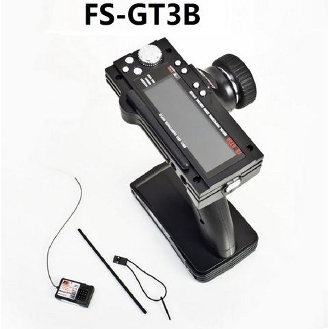 FlySky GT3B FS-GT3B 2.4G 3CH transmitter RC System Gun Controller with FS GR3E Receiver For RC Car Boat with LED Screen ► Photo 1/6