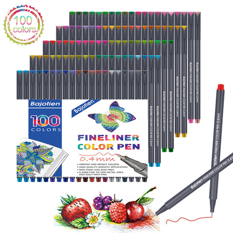 Fineliner Pen Set 12/24/36/48 60 Colors 0.4mm Micron Liner Marker
